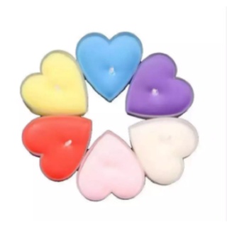 GDS #9PCS/SET Heart Shaped Candles, Smokeless Tealights Candle, Tea ...