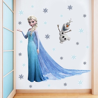 Disney Frozen Elsa Anna Olaf 3D Effect Window Wall View Sticker