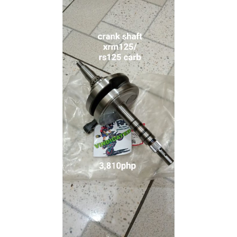 CRANK SHAFT XRM 125 RS 125 WAVE 125 CARB TYPE Shopee Philippines