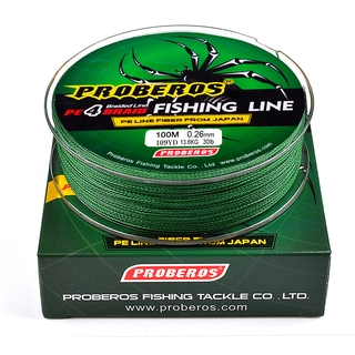 Spider Fishing Line Blue Braided 100M Fishing Line 4 Strands 10 50