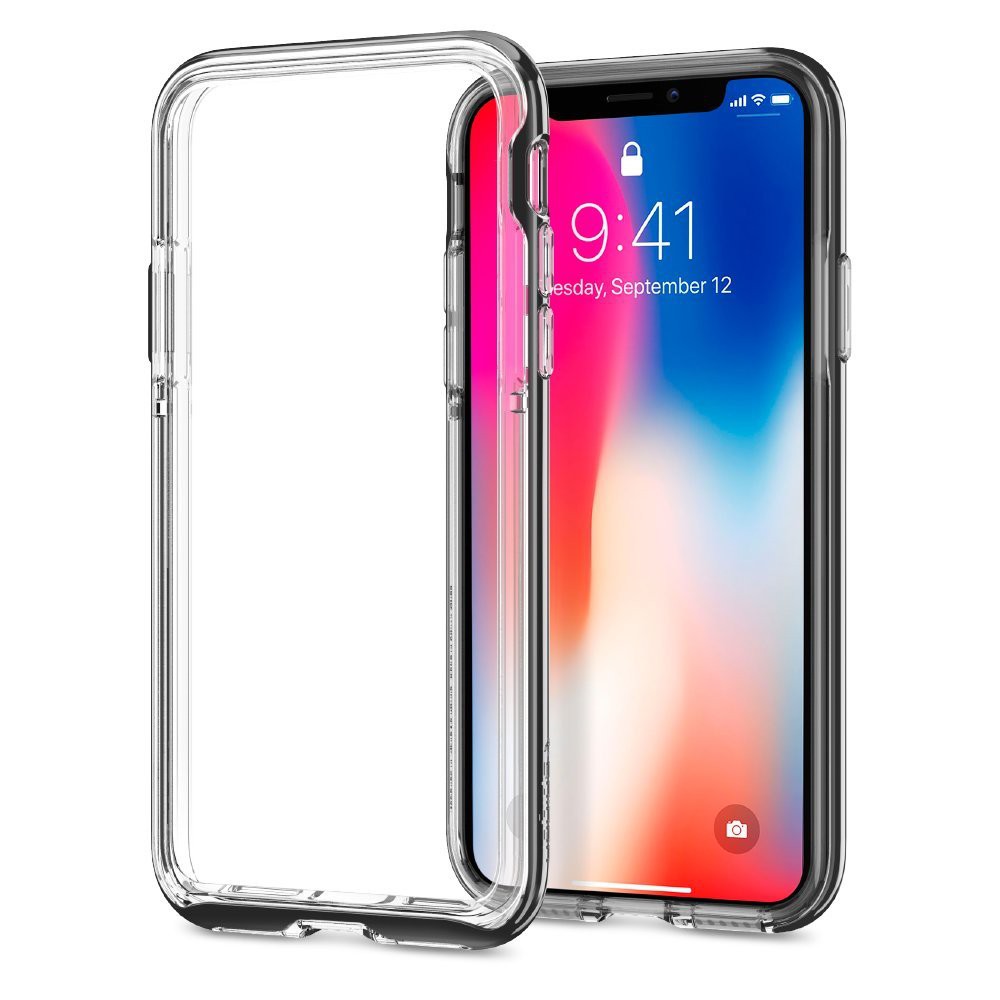 Spigen iPhone X Case Neo Hybrid Ex Chrome Gray Shopee Philippines