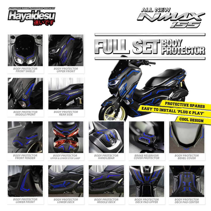 Hayaidesu Yamaha Nmax V2 Full Set Body Protector Cover