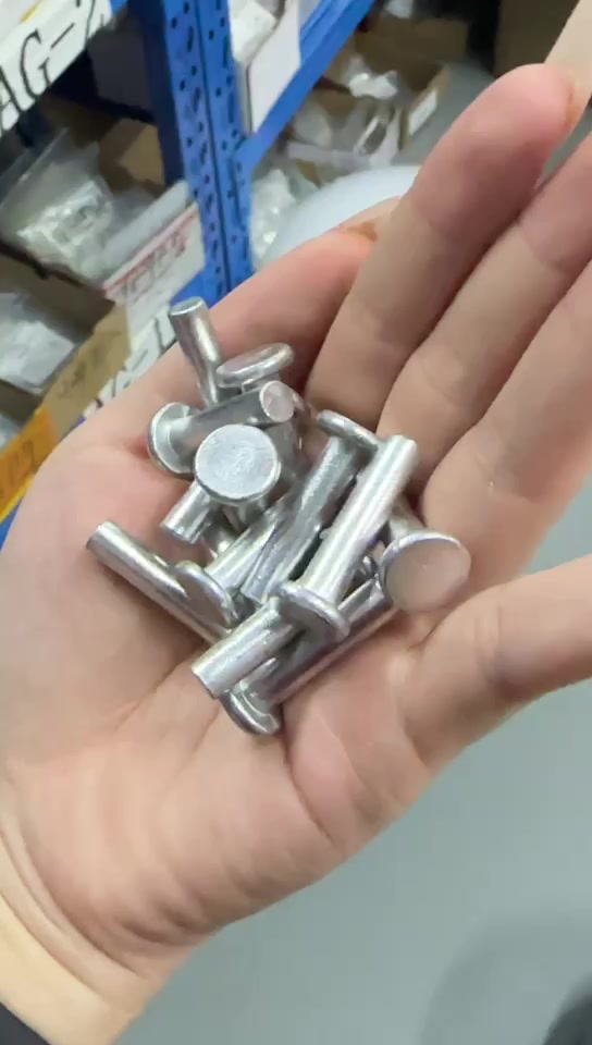 GB109 Flat Head Aluminum Rivets Flat Cap Solid Aluminum Rivets ...