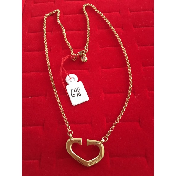 cartier inspired necklace 18k saudi gold Shopee Philippines