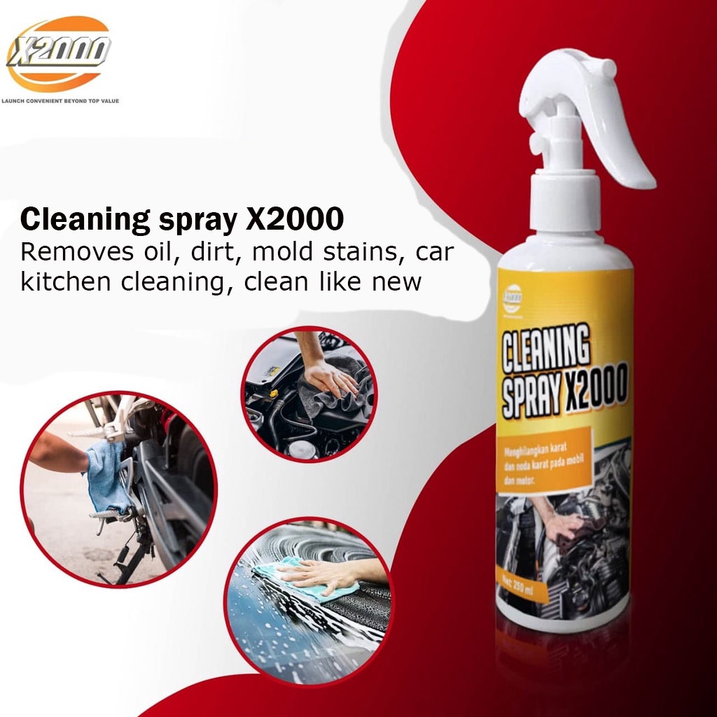 (NEW) X2000 Cleaning Spray Foam MultiFunctional Car Kitchen Home Car