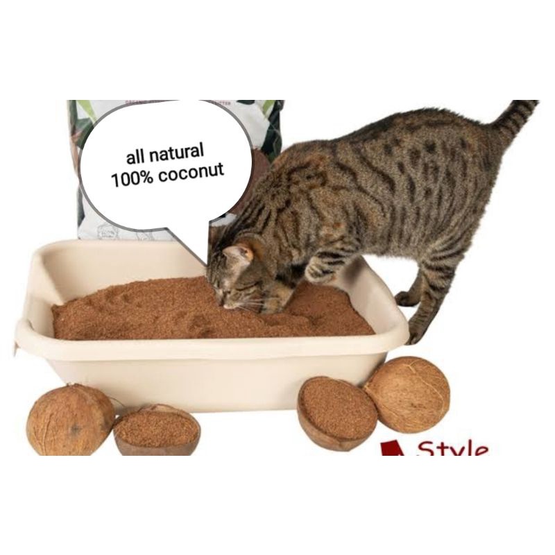 Coconut fiber cat clearance litter