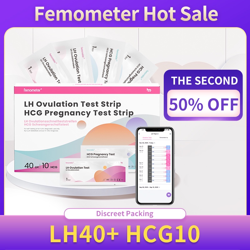 40pcs Ovulation Test Strip Kit + 10pcs Early Pregnancy Test Strip Kit