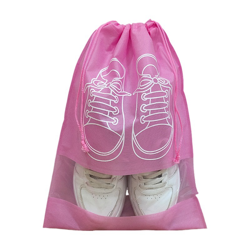 Waterproof Shoes Bag Travel Drawstring Non Woven Travel Bag for Shoes ...