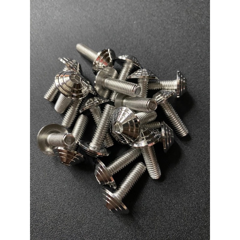 HENG 6x20 UMBRELLA BOLTS WHITE GOLD FOOT BOARD BOLT AND PLATE NUMBER