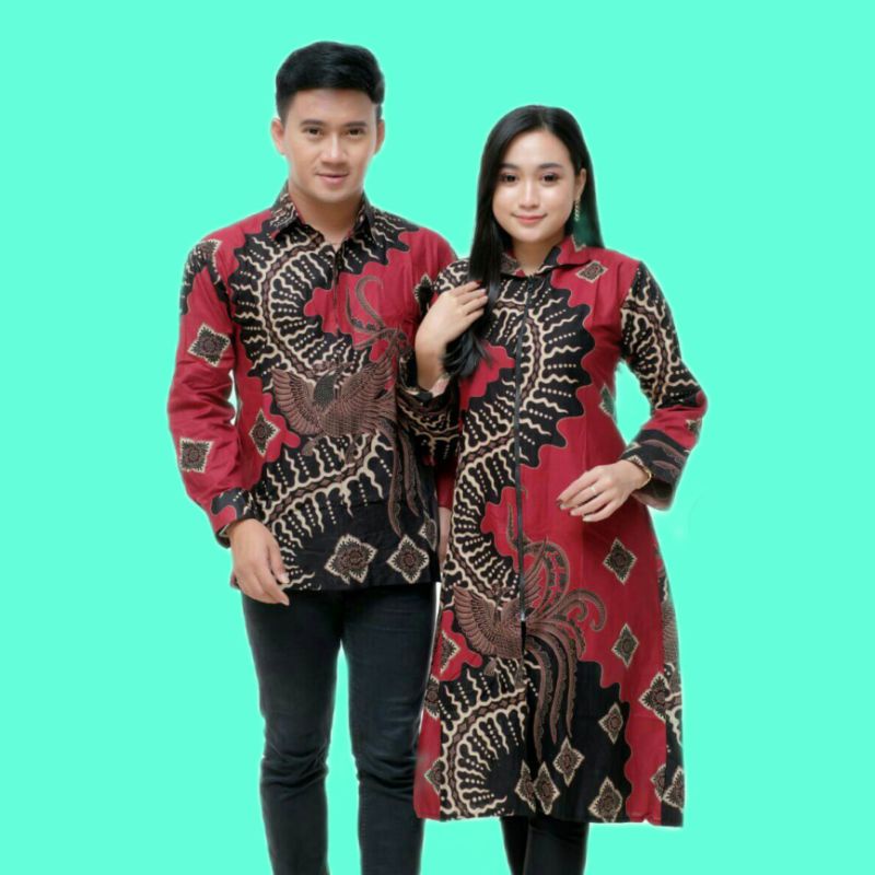 Batik Batik Couple Uniform Couple Batik Shirt Modern Couple Batik