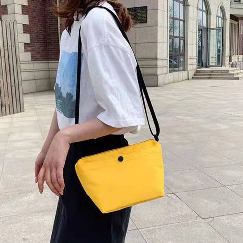 Uniqll Nylon Sling Bag Plain Crossbody Bag Woman Casual Messenger