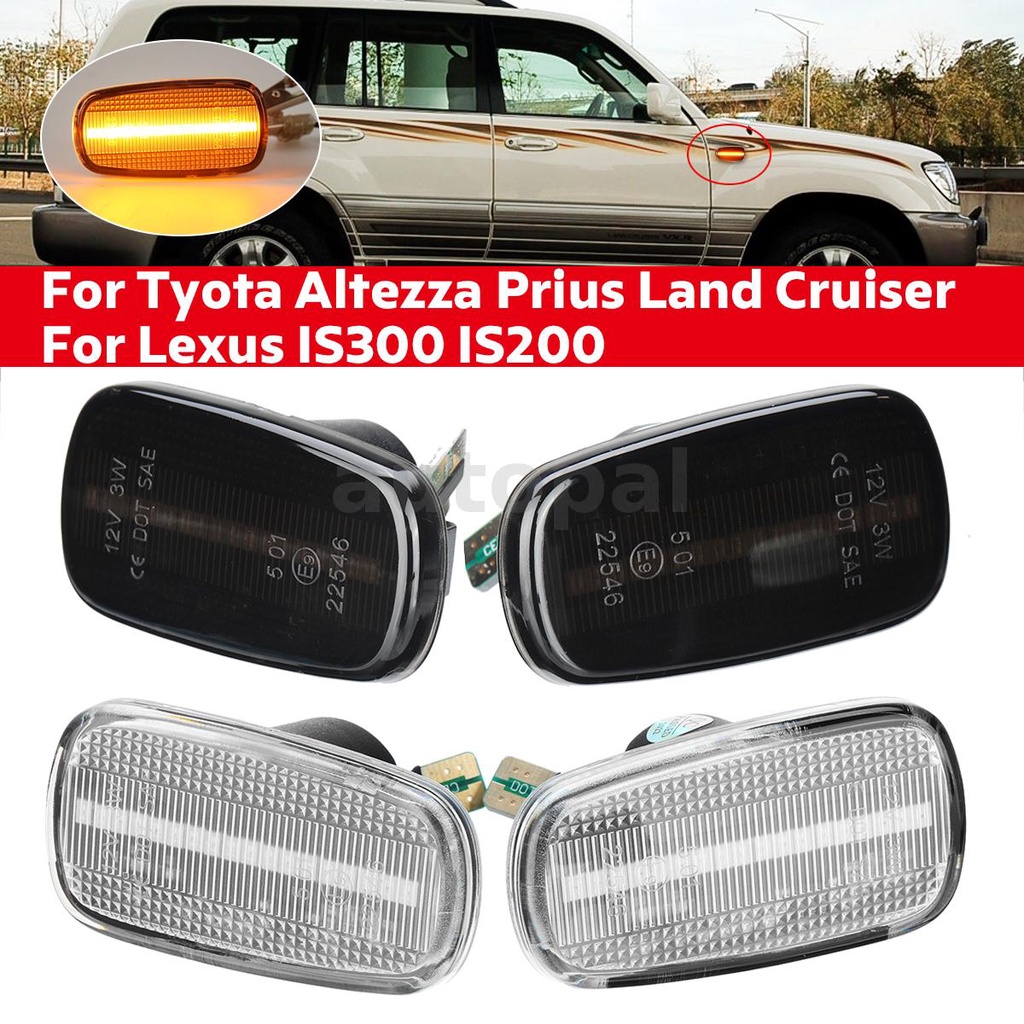 2Pcs LED Side Marker Light For Lexus IS300 IS200 LS430 Scion xB xA