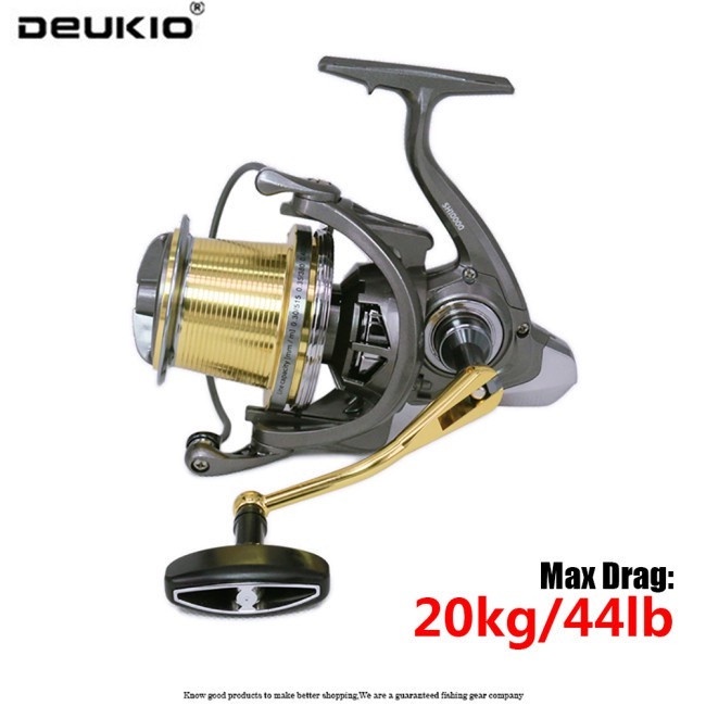 Deukio 6+1 Bearings Spinning Reel Sh10000/12000 Long Cast Fishing