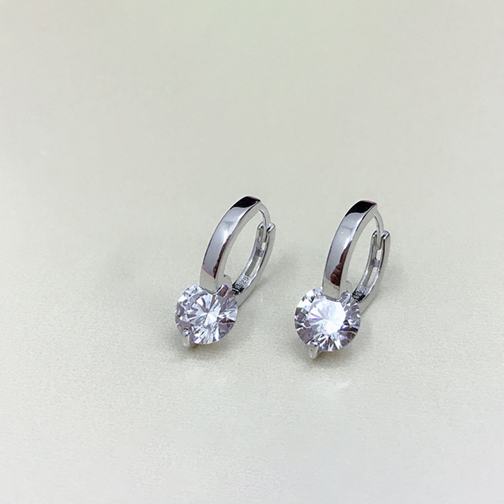 0.8 ct moissanite silver earrings with GRA Certificate | Shopee Philippines