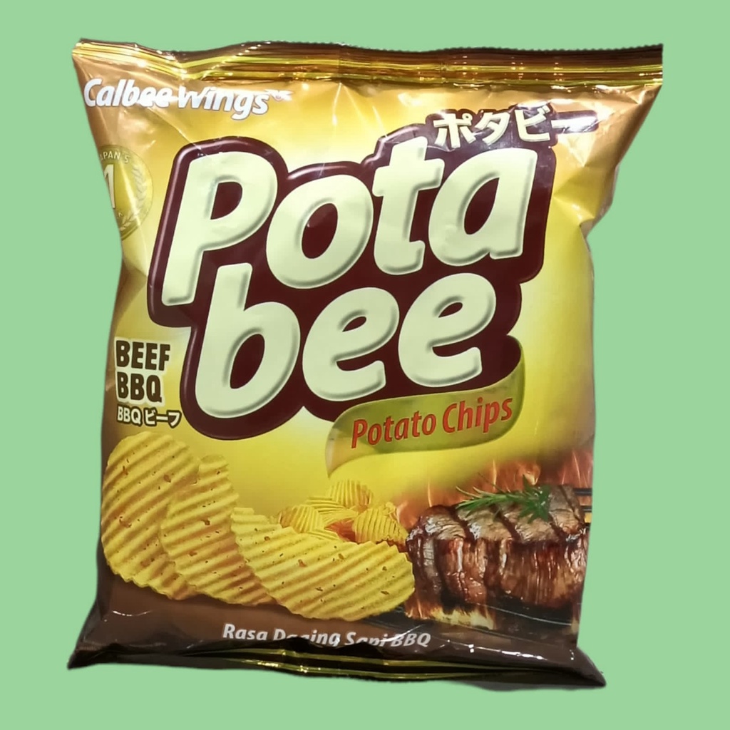 Potabee Barbecue Beef Potato Chips 68g | Shopee Philippines