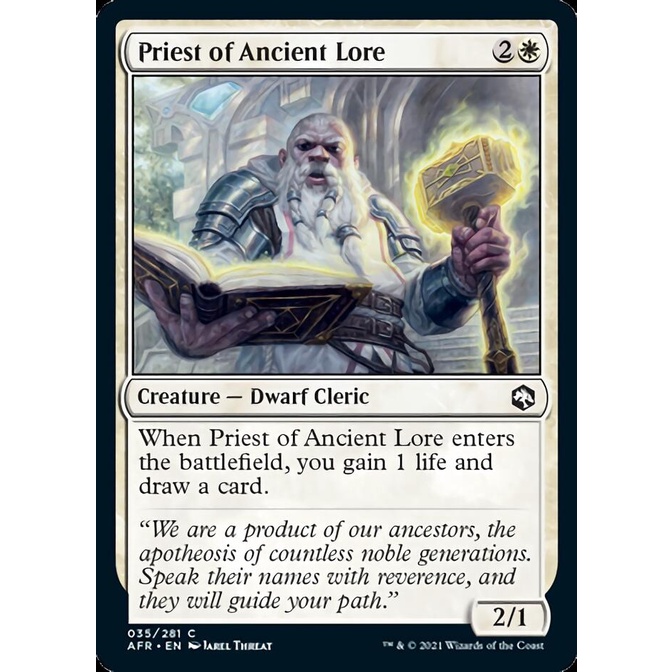 Magic the Gathering Singles - Priest of Ancient Lore - Adventures in ...