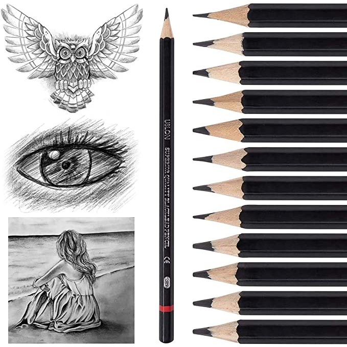 Sketch Pencils for Drawing, TRIANU 12 Pack, Drawing Pencils, Art Pencils,  Graphite Pencils, Graphite Pencils for Drawing, Art Pencils for Drawing and