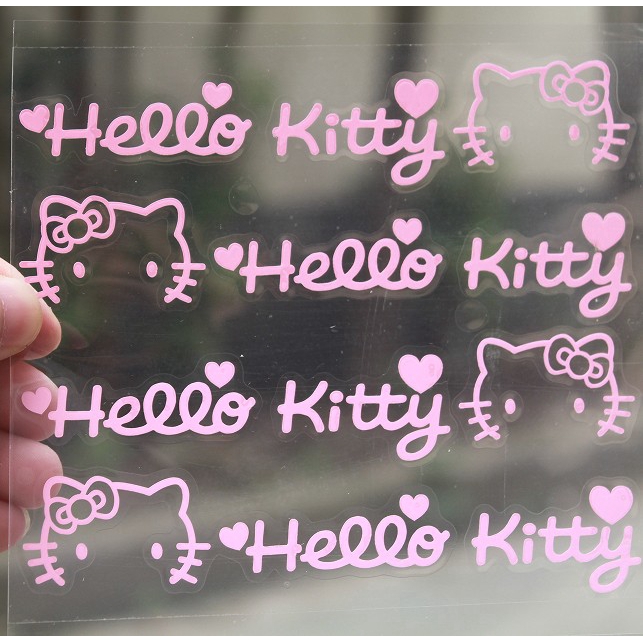 【4pcs/set Cartoon Hello Kitty Car Handle Bar Stickers Car Stickers Door ...