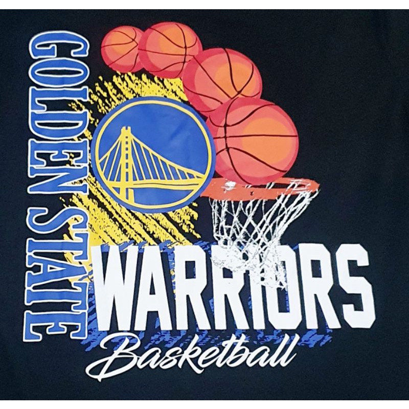 NBA Black Basketball Large TShirt Golden State Warriors (GSW