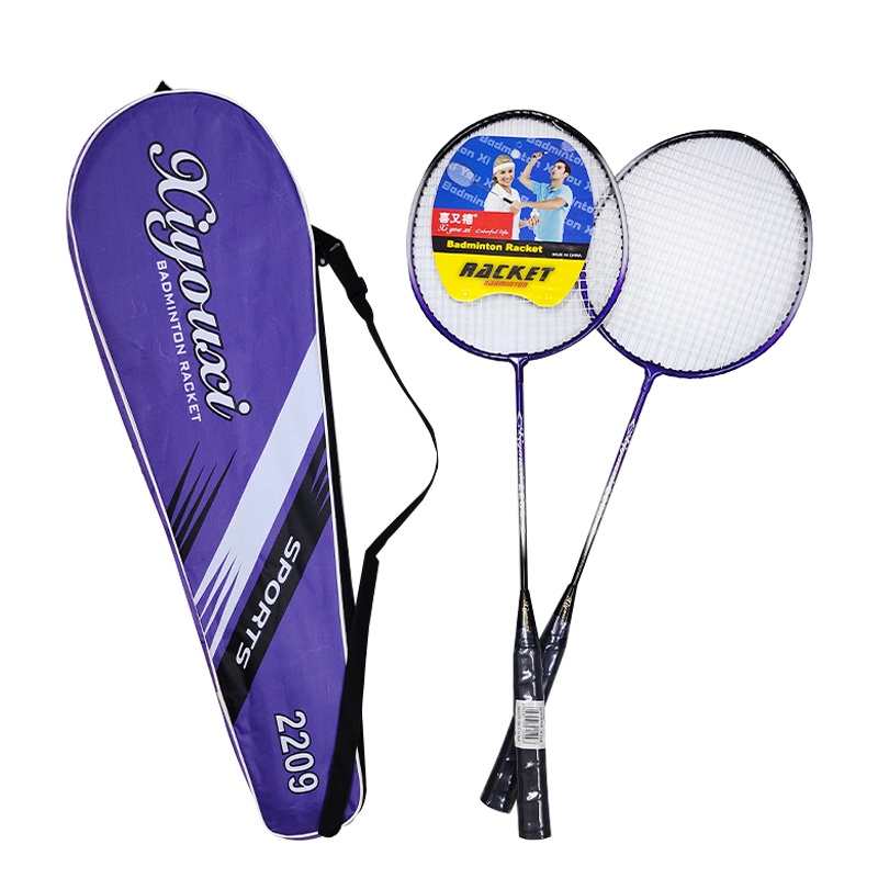 Badminton Racket Set Couple Alloy Split Racket for Student Beginner ...