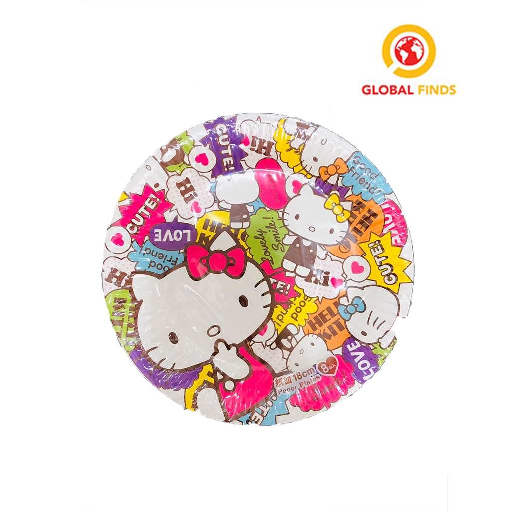 Daiso hello kitty paper plates assorted shopee philippines