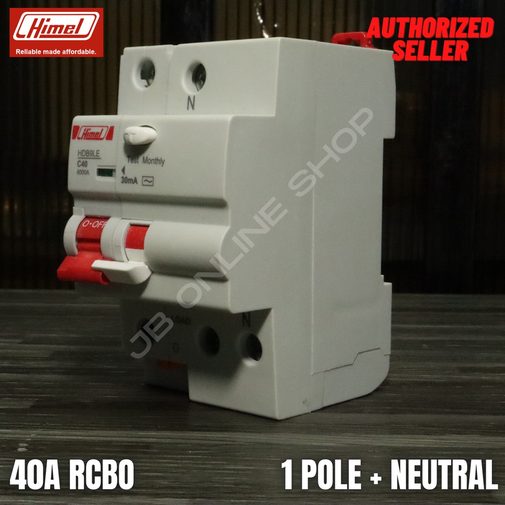 Himel Residual Current Operated Circuit Breaker (RCBO) 40A 1 Pole ...