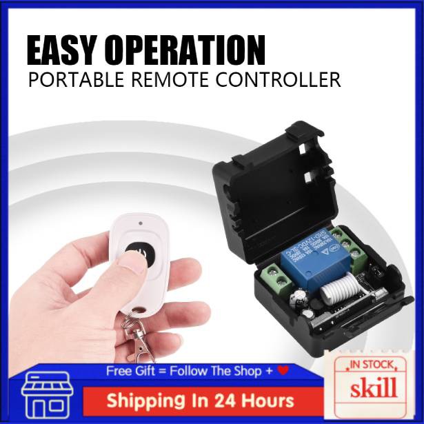 [SKL] DC 12V Single Channel Relay Module RF Wireless Switch Receiver ...