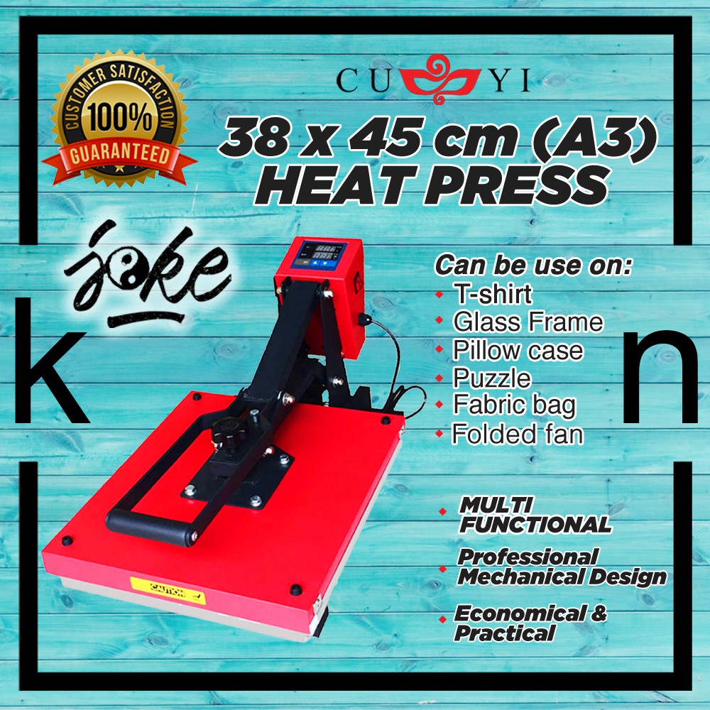 CUYI HEAT PRESS A3 SIZE (15*18INCHES), Shopee Philippines