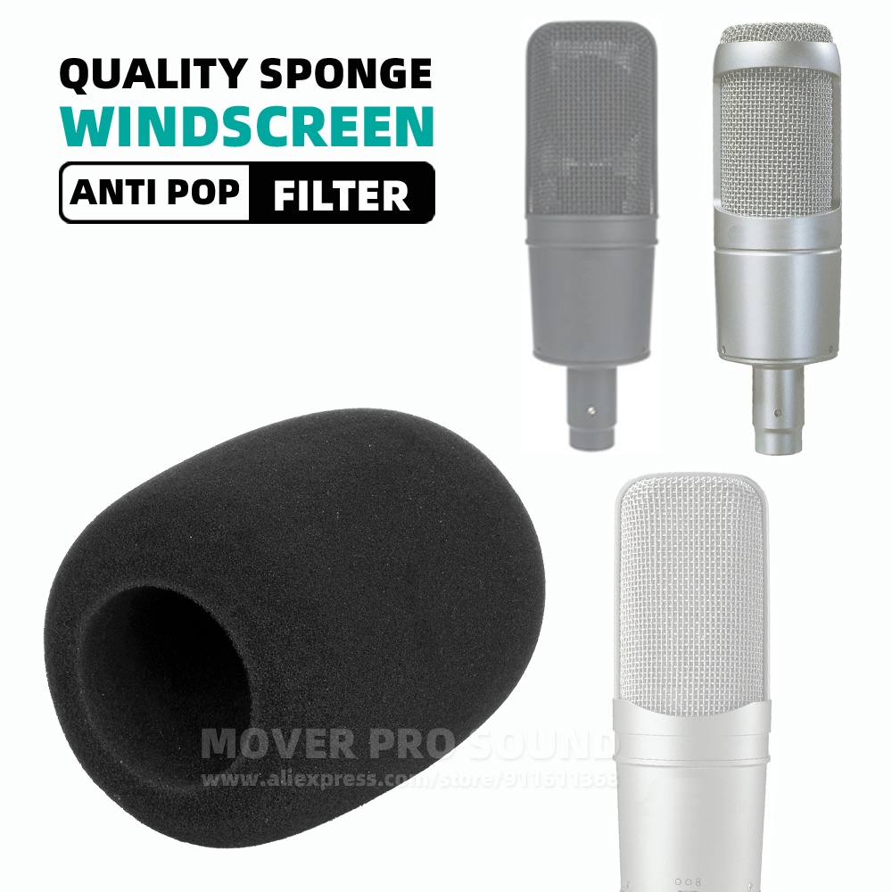 Anti Pop Filter Mic Windscreen Foam Sponge Microphone Windshield Cover