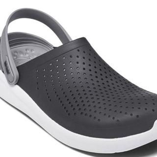 Crocs black online and grey