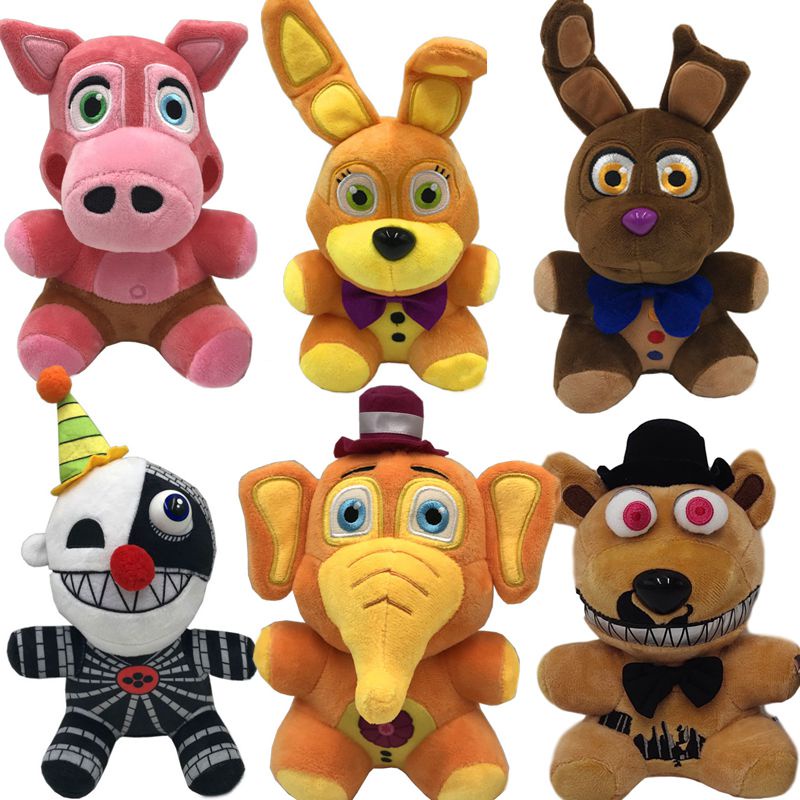 20cm New FNAF Plush Toys Freddys Animal Foxy Bonnie Bear Chica Stuffed Plush  Toy Doll Birthday Gift