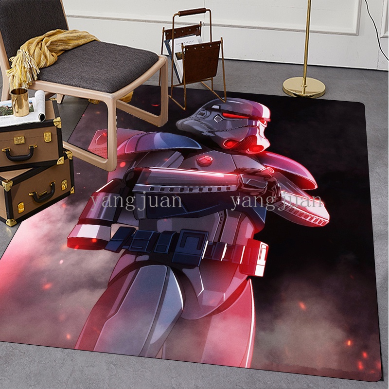 Star Wars Carpet Movie Character Black Samurai Lightsaber Crystal ...