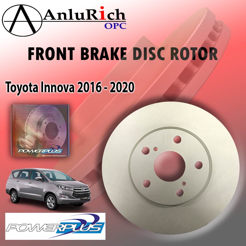 Front Brake Disc Rotor for Toyota Innova 2016-2020 Powerplus PRD-47800 ...