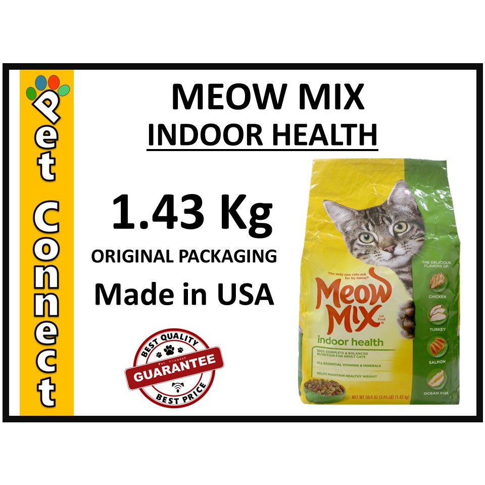 Meow Mix Indoor Health 1.43 Kg Shopee Philippines