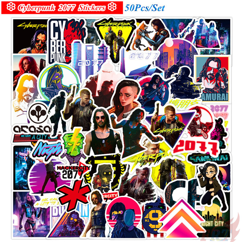 Cyberpunk 2077 - Series 02 Role-Playing Games Stickers 50Pcs/Set DIY ...