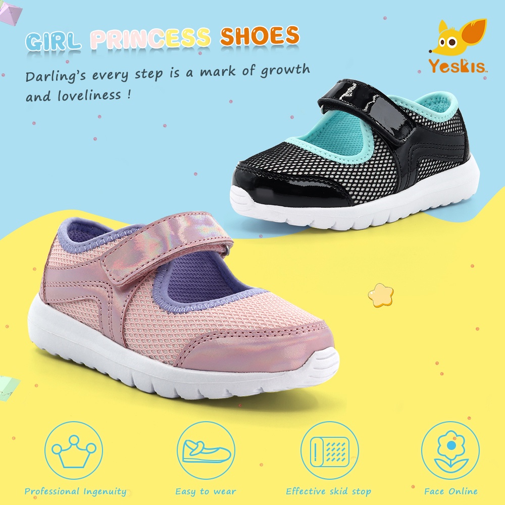 Yeskis Dress Shoes Princess Shoes Closed Toe Breathable Shoes girl