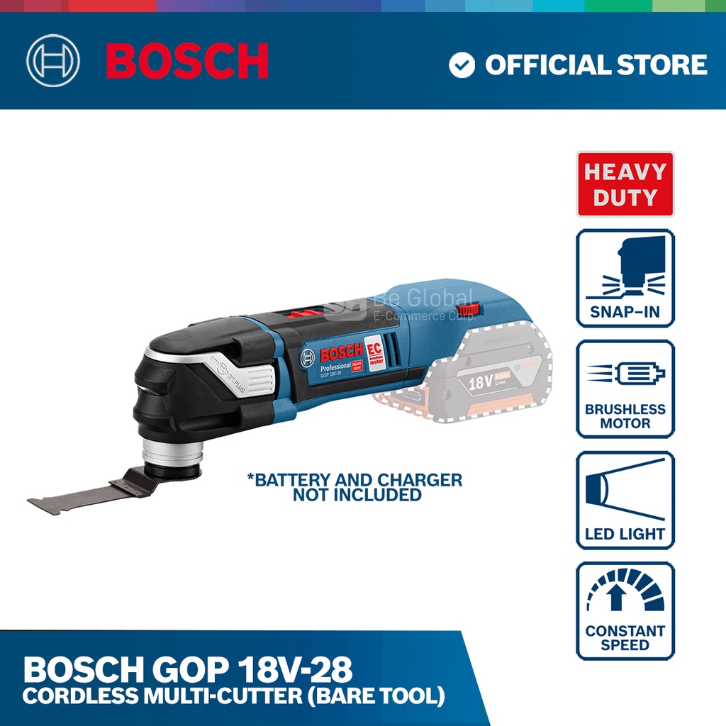 Bosch Gop V Cordless Multi Cutter Bare Tool Power Tool Home