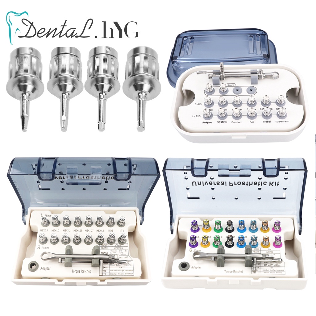 Dental Implant Torque Wrench Screwdriver Prosthetic Kit 10-70NCM ...