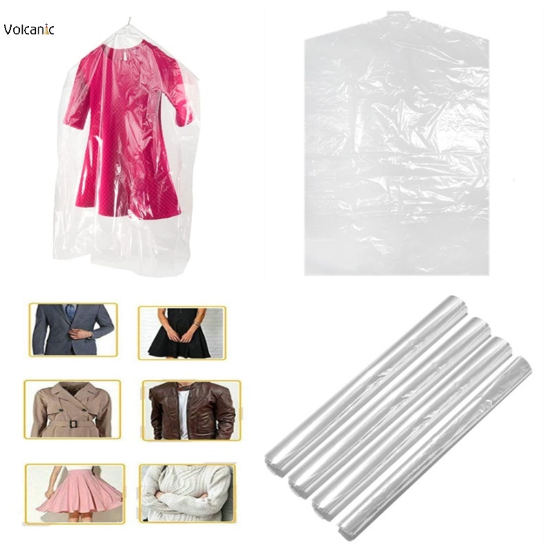 50Pcs Multipurpose Durable Clothes Dust Covers Plastic Clear Disposable