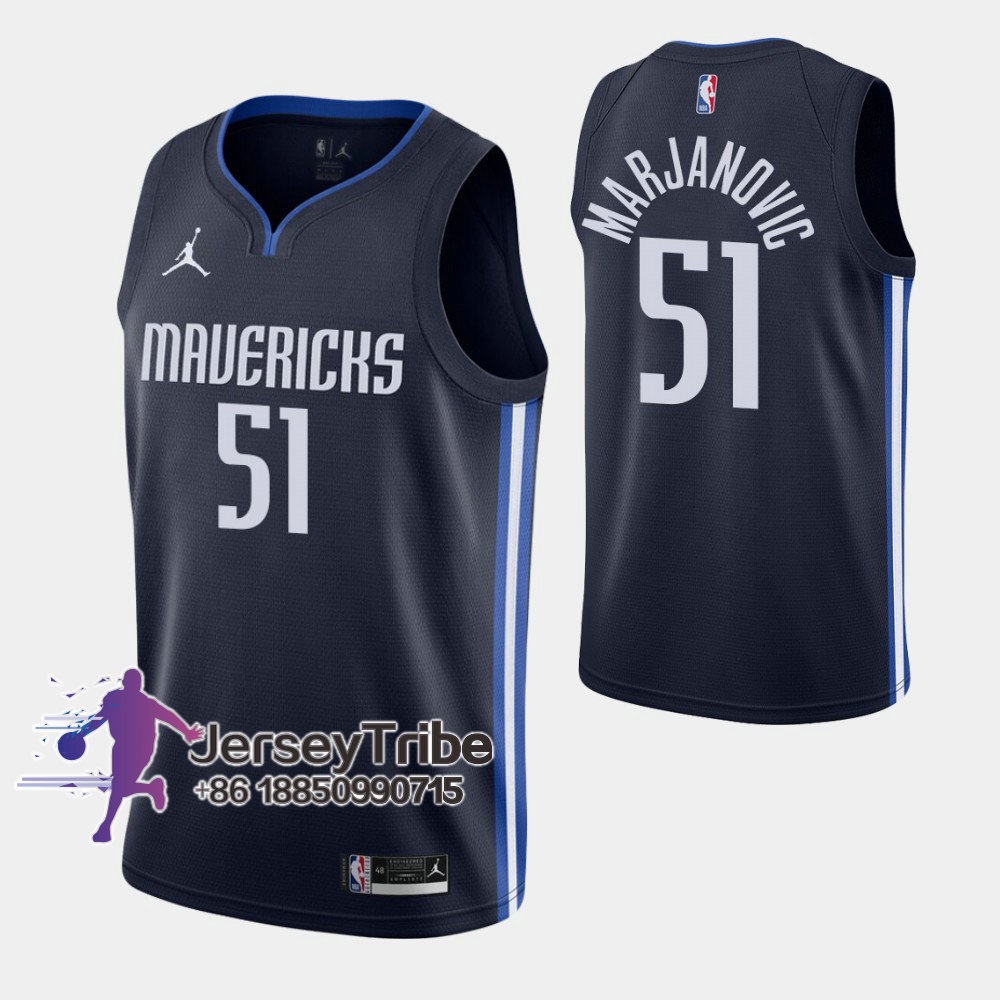 Men's Jersey, Dallas Mavericks Boban Marjanovic #51 Jerseys, Retro  Embroidered Mesh Basketball Training Clothes 