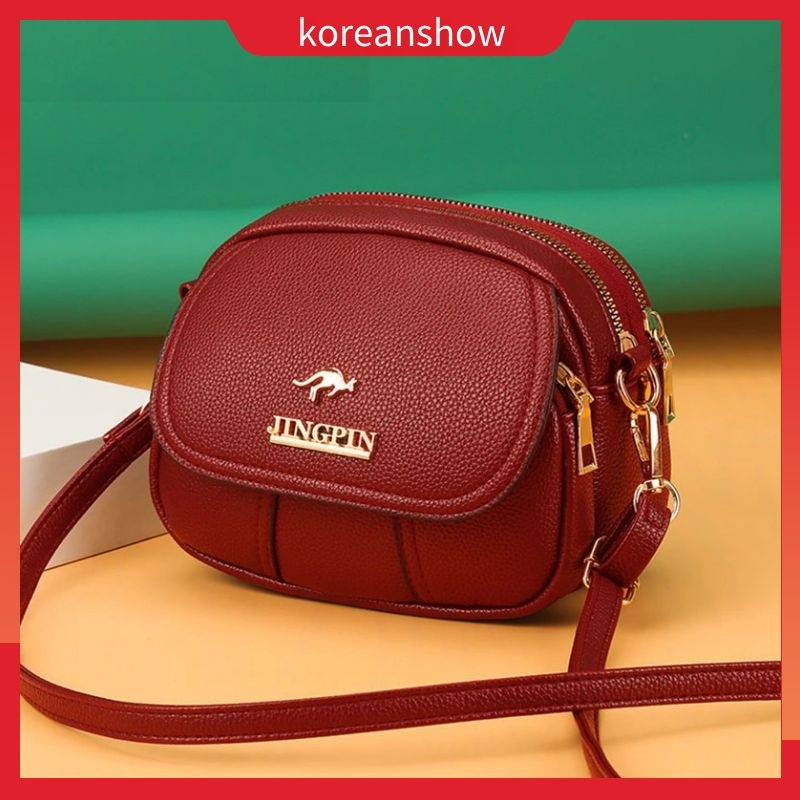 Shoulder Bags for Ladies Black Korean Fashion Crossbody Bag Leather Sling  Bags for Women Sale-50