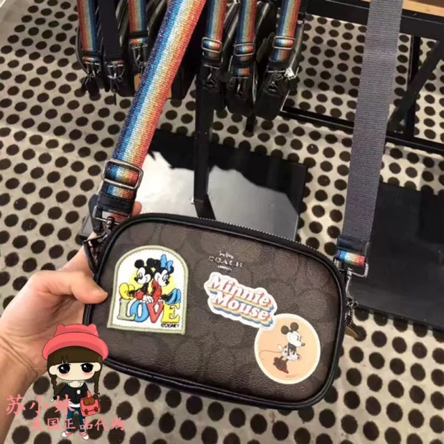 Coach sling store bag mickey mouse