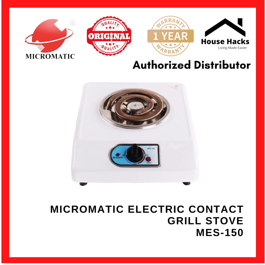 Micromatic MES150 Electric Contact Grill Stove (House Hacks) Shopee
