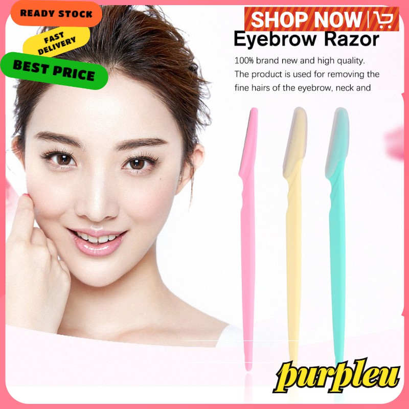 COD⭐3pcs Eyebrow Razor Women's Makeup Facial Tool Eyebrow Razor Trimmer