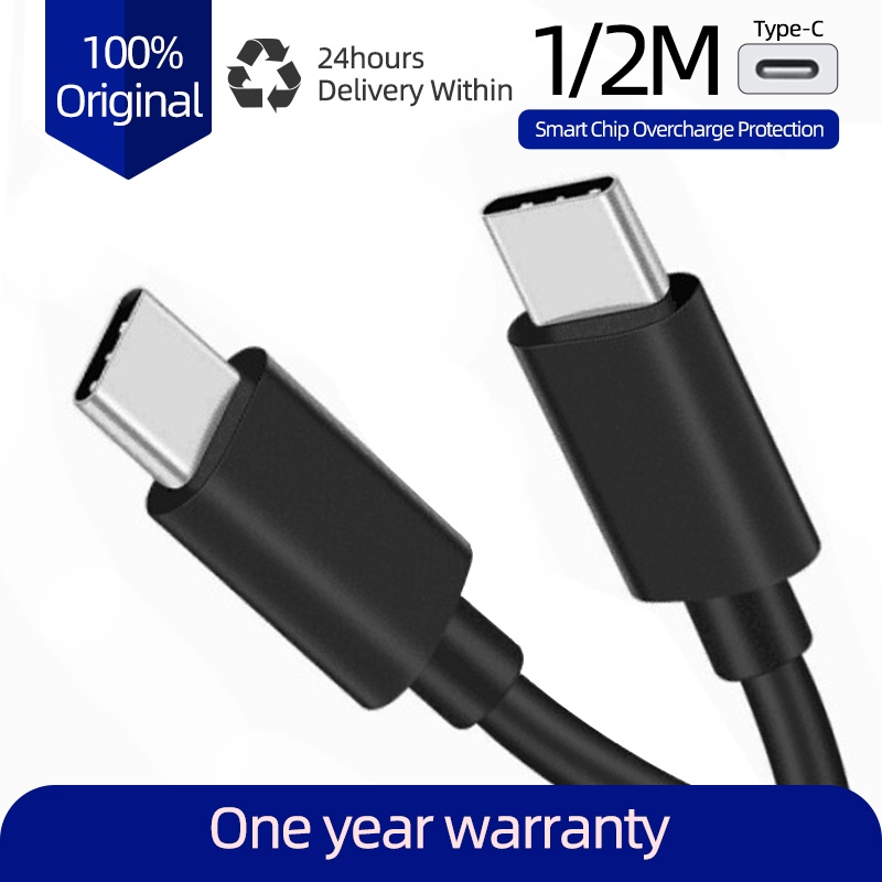 Fet charger Type-C to Type C 1m 2m Cable PD Fast Charging Data Cable ...