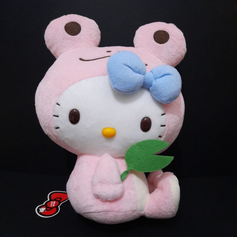 frog costume hello kitty Plush Doll big and cute