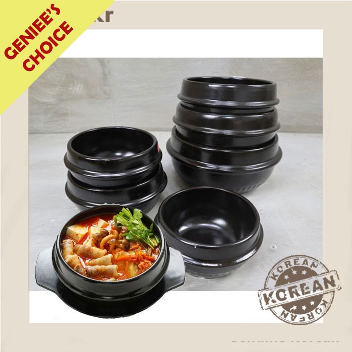 Tackaon Navy Ttukbaegi (Korean Clay pot) with Steamer Set