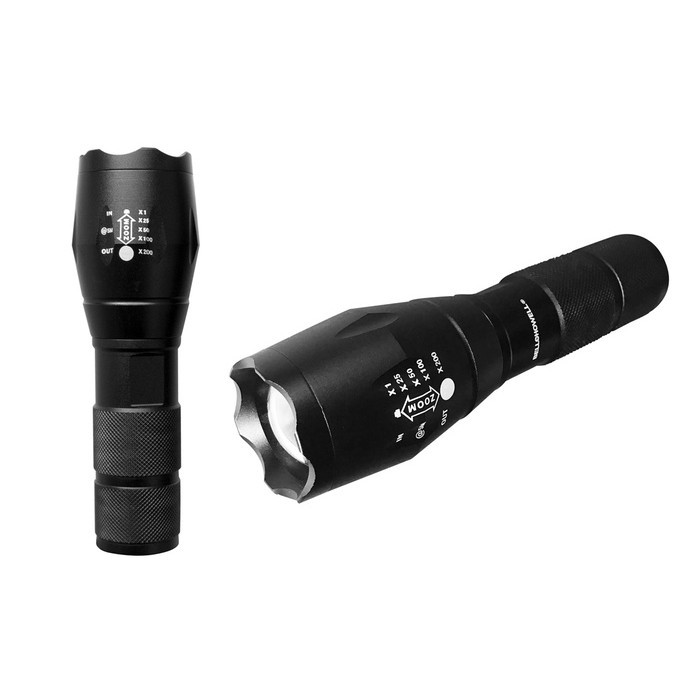 Turbo LIght Tactical Flashlight High Powered Flash Light black