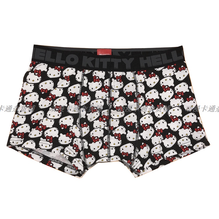 Teen Hello Kitty Briefs Boxer Men Underwear Male Cartoon Boxers Cotton ...