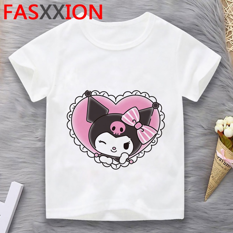 Kuromi girls baby enfant tee clothes graphic aesthetic costume roupas ...